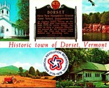 Multi View Banner Greetings Dorset Vermont VT UNP Chrome Postcard E5 - £3.07 GBP