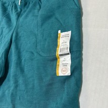 Boys Large 10 12 Pull On Shorts French Terry Sweat Shorts Teal Green - £9.33 GBP