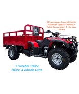 All Landscapes Powerful 4 Wheels Drive Vehicle with 1.8 Meters Trailor (... - $372,914.64 MXN