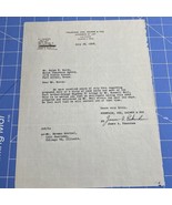 Vtg Letter 1958 Fountain Cox Gains &amp; Fox Houston Texas Signed James A Pe... - $35.43 CAD