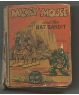 Mickey Mouse + Bat Bandit ORIGINAL Vintage 1935 Whitman Big Little Book ... - £118.42 GBP
