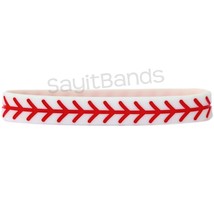 1 Baseball Silicone Wristband featuring Debossed Thread Pattern - Great ... - $5.82