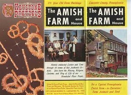 The Amish Farm and House &amp; Keystone Pretzels Brochures Lancaster &amp; Lebanon PA - £13.99 GBP