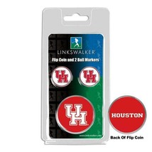 Houston Cougars Flip Coin and 2 Golf Ball Marker Pack - £11.20 GBP