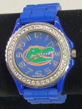 Florida Gators Blue Silicone Band Wrist Watch Crystal Bezel Unisex Colle... - £15.17 GBP