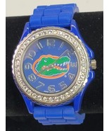 Florida Gators Blue Silicone Band Wrist Watch Crystal Bezel Unisex Colle... - $368.22 MXN