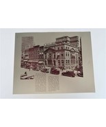 Vtg Metal Printing Plate Book Pages N Pearl St Albany NY Two Sided Rare ... - €29,84 EUR