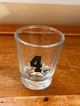 Clear Glass NFL Green Bay Packers #4 Brett Farve Shot Glass – 2.25 inche... - $11.29