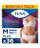 TENA Silhouette Incontinence Pants Plus Medium Low Waist - 3 Packs of 12 - $577.40 MXN