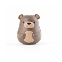 Kikkerland ABS Vinyl Phthalate-Free Bear Toothbrush Holder, Brown  - $21.00