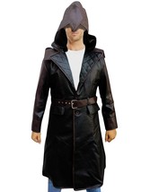 Men&#39;s Jacob Frye Assassins Creed Brown Leather Trench Coat - All Sizes - £79.92 GBP