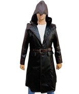MEN&#39;S JACOB FRYE ASSASSINS CREED BROWN LEATHER TRENCH COAT - ALL SIZES - £78.17 GBP