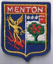 Menton France Patch 2&quot; x 2 1/2&quot; - $3.58