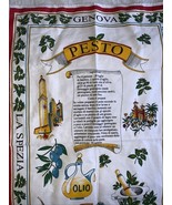 Pesto Souvenir towel  Cotton Tea  Kitchen Towel Made in Italy - $20.26 CAD