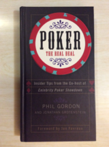 Poker The Real Deal By Phil Gordon - Hardcover - First Edition - Insider Tips - £15.14 GBP