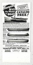 1928 Print Ad Thompson Bros. Boat Mfg Co Wisconsin &amp; New York - $8.91