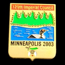 Mason 129th Imperial Council Minneapolis 2003  Lapel Hat Pin Shriners Fr... - £6.69 GBP