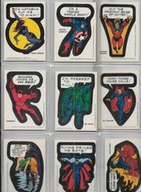 Marvel Comic Book Heroes Sticker Card Singles 1975 Topps White Back YOU CHOOSE - £3.91 GBP