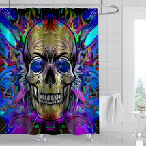 Skull Halloween 21 Custom Shower Curtain Bathroom Waterproof Decorative Bathtube - £16.22 GBP+