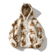  Hoodie Women Kawaii Flannel en Winter Warm Hooded Sweatshirts Plus Velvet Pullo - £73.31 GBP