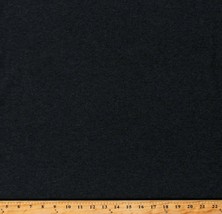 4-Way Stretch Knit Dark Charcoal Gray Cotton/Poly/Spandex Fabric by Yard D343.24 - £10.37 GBP
