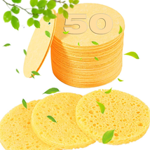 50-Count Compressed Facial Sponges for Estheticians- 100% Natural Cellulose Face - £9.82 GBP