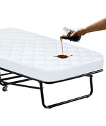 Narrow Twin 31&quot; X 75&quot; Quilted Fitted Mattress Protector Cot Size Mattres... - $52.01 CAD