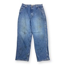 Vintage American Eagle AE Supply Jeans Mens 32x30 Baggy Denim Carpenter Loop Y2k - £27.17 GBP