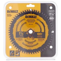 DEWALT Circular Saw Blade, 7 1/4 Inch, 60 Tooth, Wood Cutting (DWA171460) - £25.95 GBP