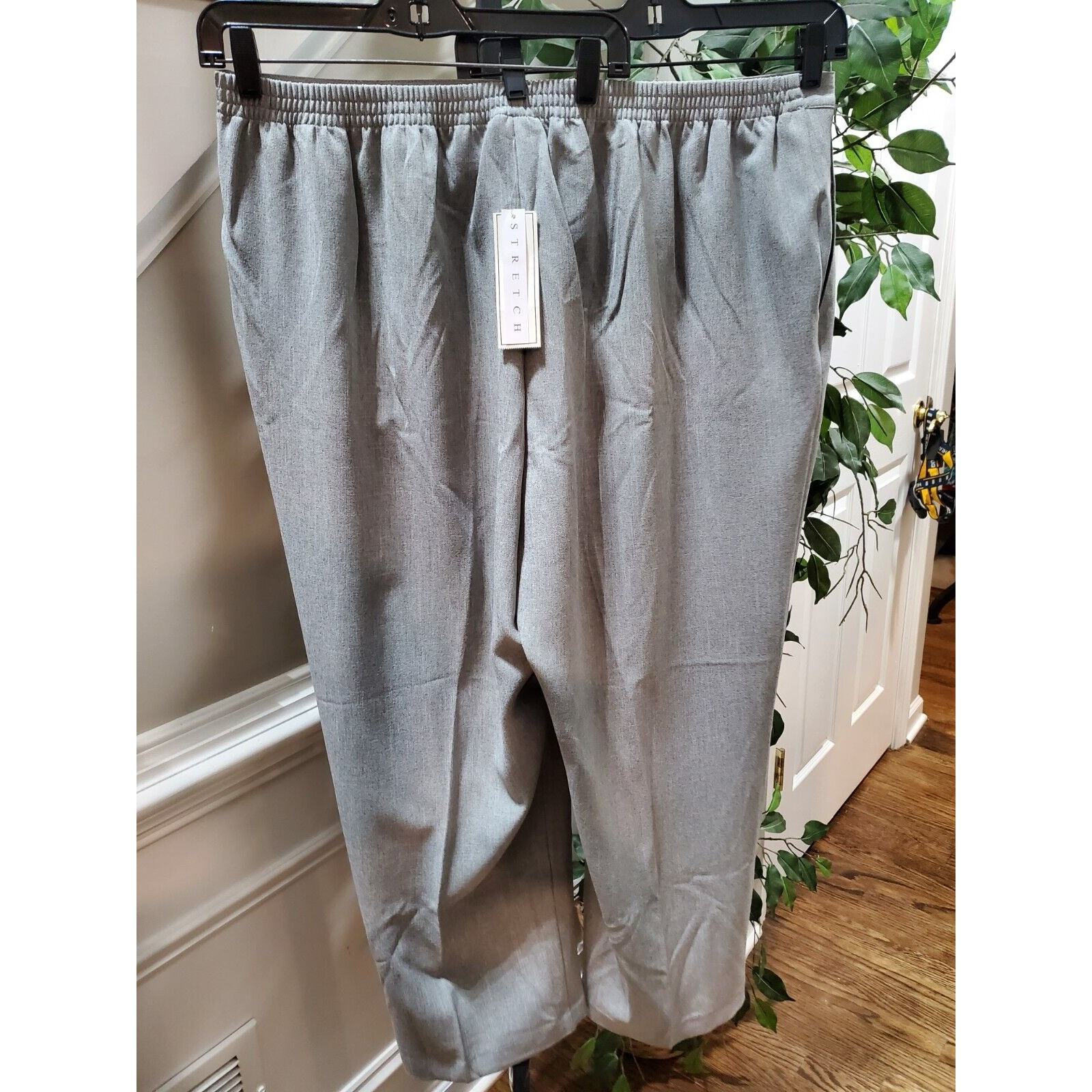 Alfred Dunner Women's Gray Polyester Mid Rise Straight Fit Dress Pant Size 22W Item image 2