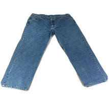 Carhartt Mens Jeans Blue 44x30 Dark Wash Denim Heavy Duty Work Wear - £21.02 GBP