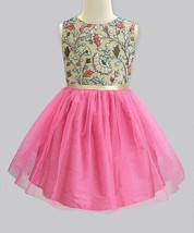 A.T.U.N. Rouge Floral Tulle-Overlay Amelia A-Line Dress 1-2 Years NWOT - $287.13 MXN