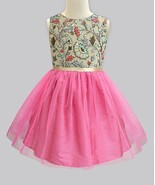 A.T.U.N. Rouge Floral Tulle-Overlay Amelia A-Line Dress 1-2 Years NWOT - $25.98 CAD