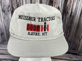 VTG Case IH Meissner Tractors Gray Adjustable Strap Back Trucker Hat - M... - $24.18