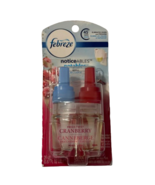 Febreze Limited Edition &quot;Cranberry Tart&quot; Plug In Scented Oil Refill, New - $12.86