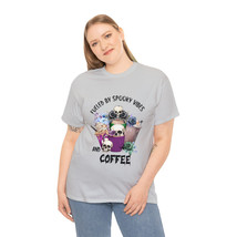 Halloween spooky vibes coffee humor t shirt for men and women Unisex  Cotton Tee - £13.34 GBP+