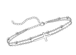 Womens Anklet 925 Sterling Silver Created 11 - £95.97 GBP