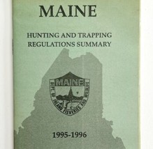 Maine 1995-96 Hunting &amp; Trapping Regulations Vintage 1st Printing Bookle... - $14.99