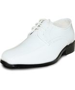 VANGELO TUX-5 Boy Tuxedo Shoe Dress Wedding, Prom Wrinkle Free White Patent - $936.94 MXN