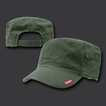 Olive Patrol Fatique Military With Zipper Castro Cadet Bdu Hat Cap - £30.09 GBP