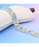 Natural Multi Color Aquamarine Round Gemstone Beads, 6mm, 8mm, 10mm Gems... - $297.35 MXN+