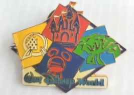 Disney World WDW Four Parks Icons Magic Animal Kingdom Epcot MGM Pin Dra... - £11.78 GBP