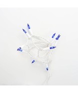 10 Bulb Blue Glass Craft Lights White Wire - €8,64 EUR