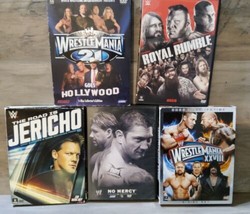 Wrestlemania DVD Lot 5 Royal Rumble Jericho No Mercy Wrestlemania 21 and 28  - £29.69 GBP