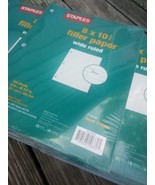 STAPLES 8inx10.5in Filler Paper Wide Ruled 120 Sheets 3-hole 16 Packs - $355.79 MXN