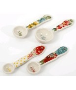 Pioneer Woman ~ Set of Four (4) ~ Stoneware Measuring Spoons ~ WILLOW Pa... - €21,40 EUR