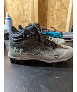 Under Armour UA Boys Size 4.5y Spotlight Fran RM 2.0 Jr  Cleats White/Black - €22,14 EUR