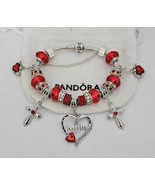 Mom  - Hearts &amp; Crosses  Authentic Pandora bracelet - $205.14 CAD