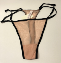 AUDEN Pink &amp; Black L Ice Rose Thong Panties Intimate Wear NEW - £6.32 GBP