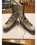Vintage Ice Skates White Leather HYDE don’t Know The Size See The Pic Sh... - €76,31 EUR